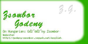 zsombor godeny business card